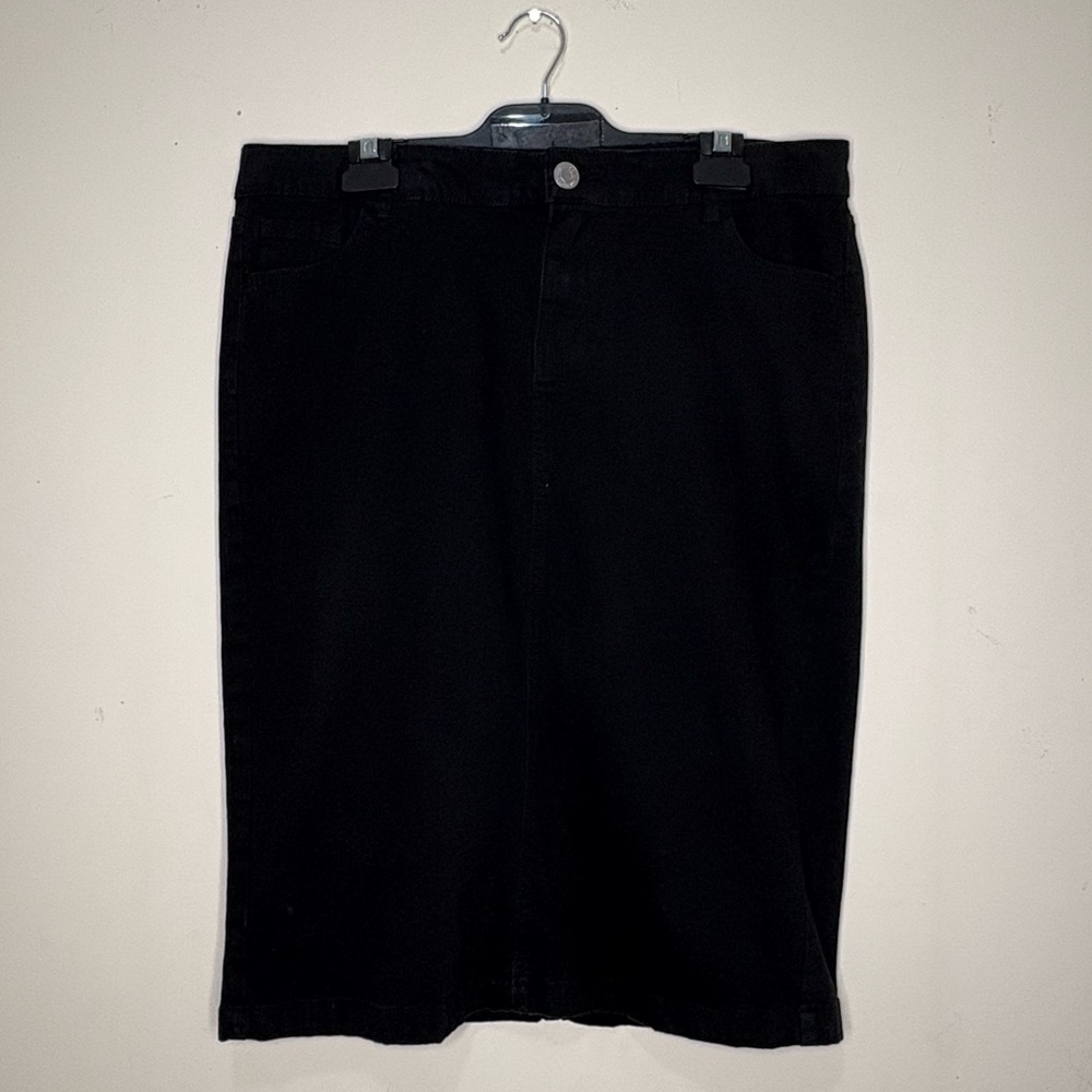 Be Girl Black Denim Pencil Skirt size 2XL